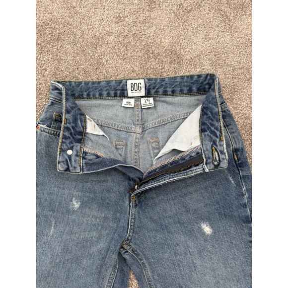BDG Urban Outfitters Women's Mom High Rise Denim Jeans Blue Size 24 - Picture 3 of 8